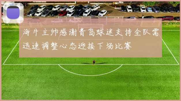 海牛主帅感谢青岛球迷支持全队需迅速调整心态迎接下场比赛
